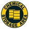 Signmission Chemical Storage Area 2 16in Non-Slip Floor Marker, 16" x 16", FD-2-C-16-99962 FD-2-C-16-99962 - alternate 1